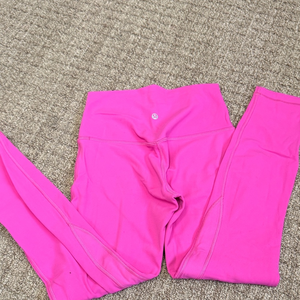 lululemon athletica Bright Pink align double thickness Leggings